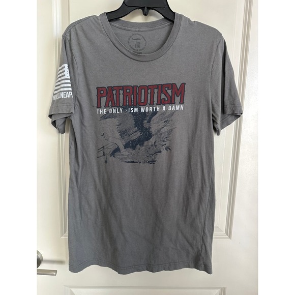 Nine Line Apparel Men's Gray Patriotism Crewneck T-Shirt Sz. Medium - Picture 1 of 6